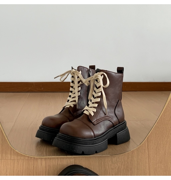 CV55-Boot cổ vừa buộc dây Daisy