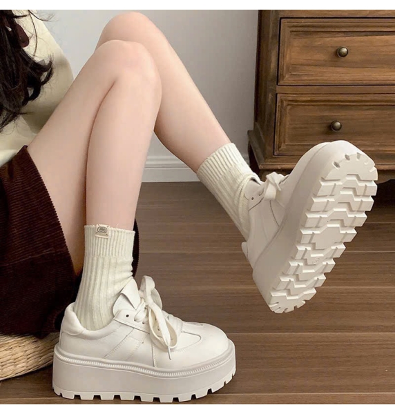 TT32-Giày thể thao đế độn All White
